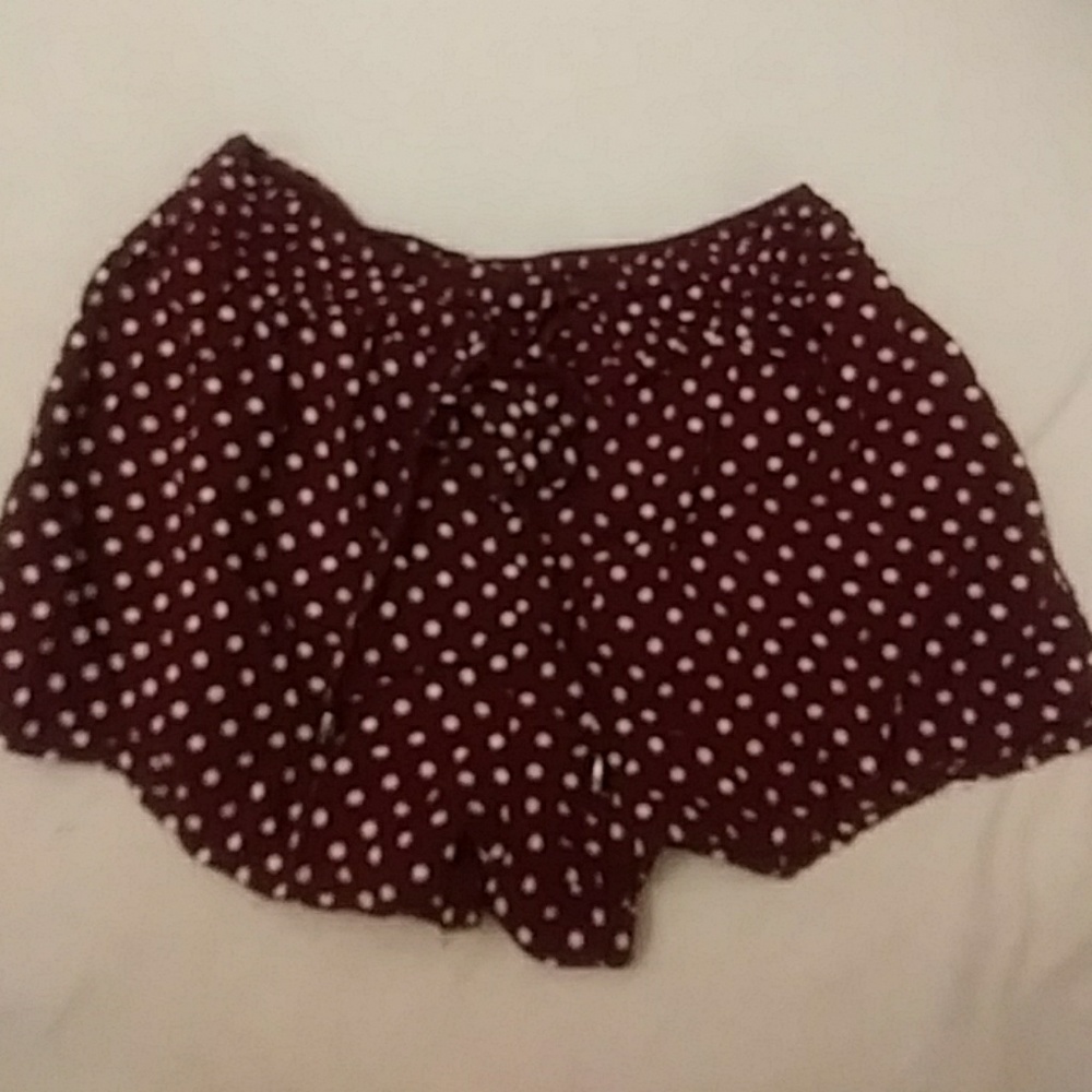 Red shorts w/ white polkadots